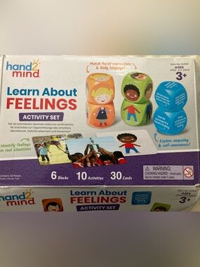 hand2mind Learn About Feelings Activity Set - Emotion Blocks activities